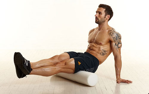 rolling the hamstrings