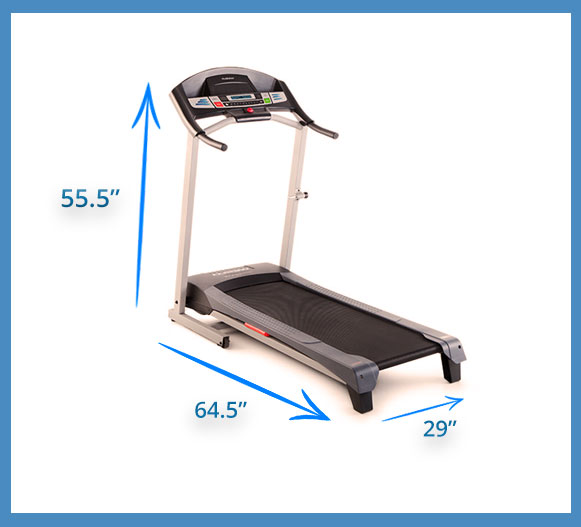 The Weslo Cadence g 5.9 treadmill dimensions