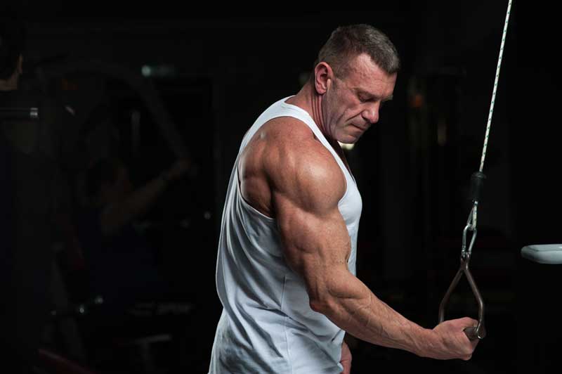 single arm reverse tricep extension